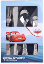 Zestaw sztućce dla dzieci disney pixar auta 4 SZT 2-5 LAT stalowe solidne komplet łyżki, noża, widelca i łyżeczki, do