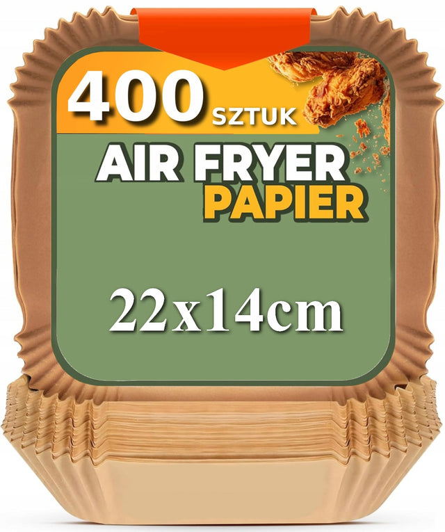 400X wkład AIR fryer wkłady papierowe do frytkownicy atestowane 22x14cm papier do pieczenia 22 cm /Wzór