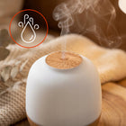 Dyfuzor zapachowy, nawilżacz powietrza z mleczną pokrywą, Aromaterapia aromatyzer biały