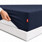 Prześcieradło bawełniane z gumką 160x200 bawełna wysoki materac 30cm kolory certyfikat oeko-tex Standard 100 do łóżka