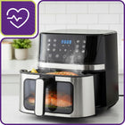 Frytkownica frytownica beztłuszczowa AIR fryer 1800W 8l 12 programów wkład czarny