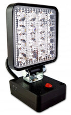 Lampa robocza do MILWAUKEE halogen LED na akumulator adapter baterii 6000K Naświetlacz warsztatowy 48W, reflektor