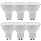 Zestaw 6x Oprawa Hermetyczna do Podbitki IP44 + 6x GU10 LED 5W + 6x oprawka oczka sufitowe podtynkowe czarne 4000 K 400