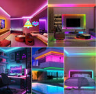 Mega Taśma LED RGB 10m + pilot Zdalne Sterowanie minutnik Bluetooth oświetlenie dekoracyjne do pokoju, zmienna barwa