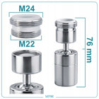 Końcówka do kranu baterii kuchennej ściennej obrotowa 360° metalowa M22 24 perlator aerator napowietrzacz do zlewu