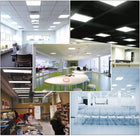 6x Panel LED 40W Wpuszczany Amstrong 60x60 Lampa Sufitowa LED IP40 oprawa rastrowa do biura, kwadratowa, biała, ze