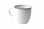 Bogucice kubek 500 ml Rustic Snow duży kubas kawy herbaty Alumina porcelanowy, biały, do mycia w zmywarce