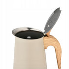 Kawiarka Klausberg KB-7994 4 filiżanki Moka Indukcja Gaz Stal Premium zaparzacz do kawy 200 ml, kafetiera beżowa