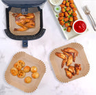 300 szt. papier AIR fryer frytkownicy beztłuszczowej wkład wkłady pieczenia okrągłe foremki jednorazowe 20 cm do