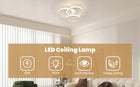 Lampa Sufitowa LED Okrągły Żyrandol Ring Biały Nowoczesny 40W 4500K oprawa do salonu, do jadalni, 3 punkty światła