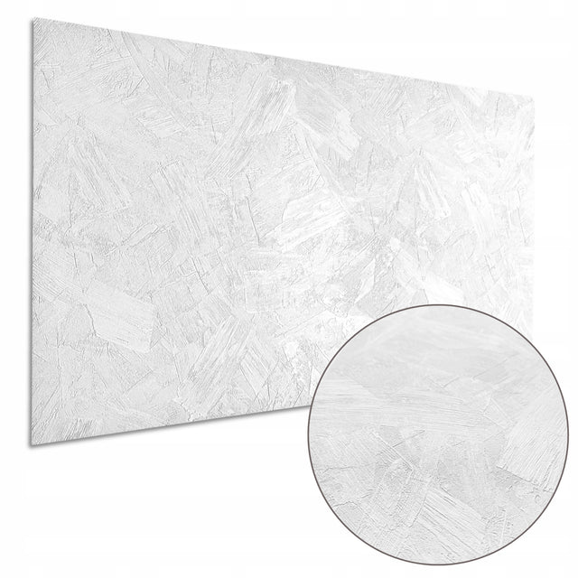 Samoprzylepny Panel Ścienny Biały 100x60 Stylowy Efekt Betonu XXL B3 okładzina dekoracyjna do wnętrz, tworzywo sztuczne, matowa struktura 3D