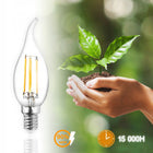 6x Żarówka LED Płomyk BA35 E14 7W = 60W 4000K Neutralna 360° Fil lumiled świeczka do żyrandola, 806 lm, źródło światła