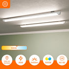 Lampa LED Oprawa Sufitowa 45W 90cm 5400lm Garaż Biała Mocna premium 230V plafon prostokątny, neutralna barwa światła do