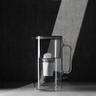 Dzbanek szklany wessper D2 borosilicate 3l + 1x Filtr Wessper aquaclassic dzbanek filtrujący srebrny/szary