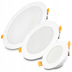 Panel podtynkowy oczko sufitowy 24W IP54 230V wodoodporny łazienka 3 barwy lampa LED wpuszczana, okrągła biała 400 lm