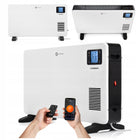 Grzejnik elektryczny konwektorowy energooszczędny termostat Wisser 2300W ogrzewacz pokojowy do domu, biały
