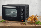 Mini piekarnik piecyk elektryczny z termoobiegiem do pieczenia 25l 1600W 25 l 1600 w czarny