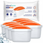 Filtr wody AquaFloow do twardej wody do dzbanka Brita Dafi zamiennik - 8x biały