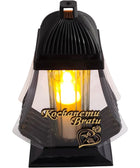 Duży znicz dla Brata ze złotym napisem Kochanemu Bratu 34cm z dedykacją lampion nagrobny LED, świeca elektryczna na
