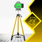 Statyw do lasera poziomicy laserowej gwint 1/4 cala 360 trójnóg + pokrowiec podstawa do niwelatora, pomiarów