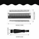 2x Głowica tnąca do depilatora philips BRL140 BRL130 BRL136 BRL146 głowica do golarki biały golarka
