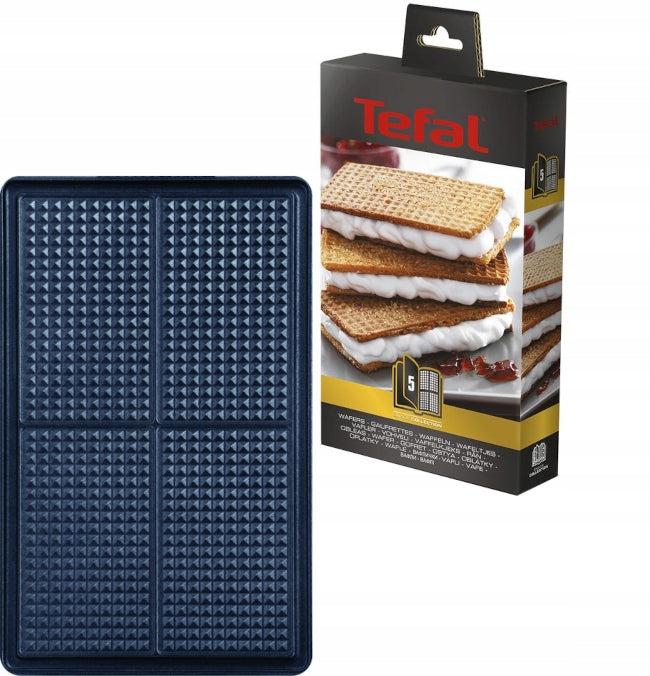 Płyty do opiekacza Tefal Snack XA800512 gofry płyta wymienna czarny