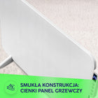 Grzejnik elektryczny na podczerwień łazienkowy pokojowy biały MPM MUG-24 ogrzewacz 450 w WiFi Tuya termostat