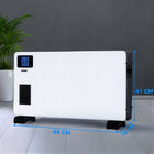 Grzejnik elektryczny konwektorowy EBERG CONVY 2300W energooszczędny WiFi 680 mm 410 mm grzewcza biały