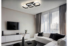 Lampa sufitowa LED wisząca PLAFON żyrandol 72W z pilotem Nowoczesna MODERN oświetlenie pokojowe, 3 punkty świetlne