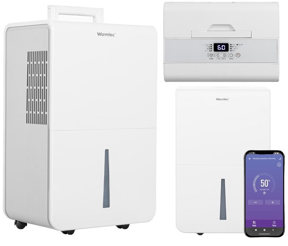 Osuszacz powietrza pochłaniacz wilgoci WiFi timer 46m2 25l/24h ODT-25N 400 w