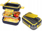 Elektryczny lunchbox pojemnik podgrzewany do auta ciężarówki pracy obiadowy menażka 900 ml na posiłki z tworzywa