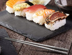 Pałeczki premium stal nierdzewna 5 par srebrne sztućce azjatyckie do sushi i dań orientalnych, wielorazowe, metalowe