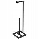 Stojak na Papier Toaletowy Loft Czarny Metalowy Industrialny Produkt Polski uchwyt rolki WC, wolnostojący do łazienki