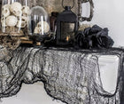 Czarna pajęczyna ozdoba halloween mroczna dekoracja 185x75 cm ogród DOM sztuczna sieć pająka, wystrój na przyjęcie