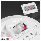 Plafon LED Lampa Sufitowa CCT Biała Ciepła Zimna 22cm IP54 18W Zewnętrzny okrągła oprawa z wbudowanym źródłem światła