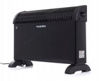 Grzejnik elektryczny konwektorowy Mocny z termostatem Turbo Timer 2000W 580 mm 400 mm grzewcza czarny