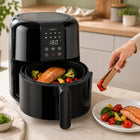 Frytkownica beztłuszczowa AIR fryer frytownica 2,6 L mocna 1400W dotykowa 1400 w czarny