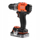wiertarko-wkrętarka udarowa 45Nm 18V 2x2,0Ah, Black+Decker [BCD383D2XKA-QW] do montażu, wkrętak, walizka, zestaw z