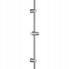 Oryginalny drążek deante prysznicowy prysznica 80 CM chrom FI 22 MM rura natryskowa do kabiny łazienkowej srebrna