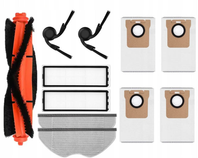 Zestaw filtry mopy worki szczotka główna boczne do xiaomi H40 akcesoria do robota sprzątającego, części eksploatacyjne do odkurzacza automatycznego