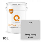 Farba elewacyjna silikonowa fasadowa kolor szary jasny F262 10l producent hydrofobowa, odporna na UV, matowa do ścian