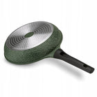 Patelnia indukcja granitowa patelnia marmurowa 28cm Green Husk do smażenia, na kuchenkę gazową, ceramiczną i