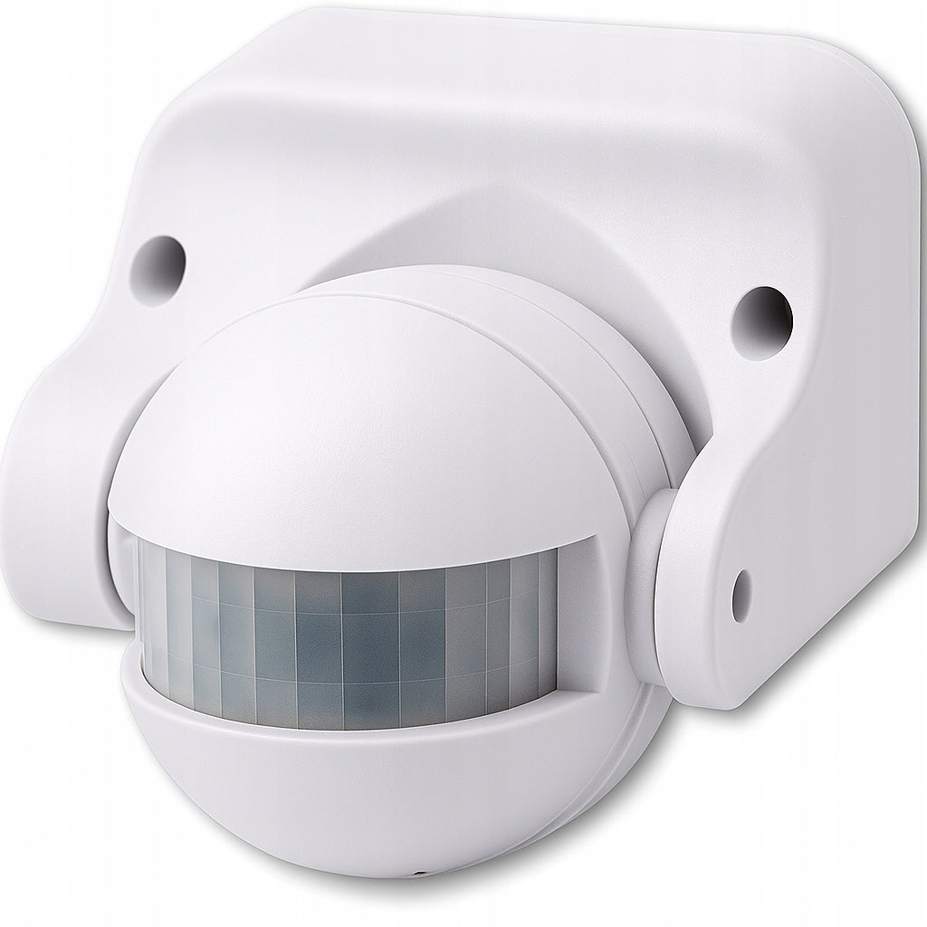 Czujnik ruchu / zmierzchu 1200W 180° biały IP44 SE automatyczny włącznik światła, detektor obecności, do lamp i