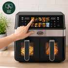 Frytkownica beztłuszczowa DeKRAFT DE6004-MAX Air Fryer 10l 2 komory 2000W czarny