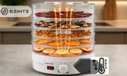 Suszarka do grzybów owoców i warzyw ziół duża 500W mocna 5 tacek regulacja dehydrator żywności, BPA free, cicha praca