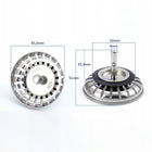 Sitko do zlewozmywaka zlewu korek syfon srebrny automatyczny metalowy koszyczek odpływowy 81 mm filtr kuchenny