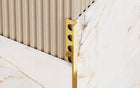 Listwa wykonczeniowa do plytek L złota 8,5mm x 2700mm profil narożny błyszczący, maskowanie krawędzi
