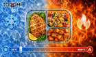 4 sztuki lunchbox szklane pojemniki na żywność pojemnik żaroodporne 1020ml do ciasta, warzyw, sera i wędlin