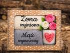 Zestaw RĘCZNIKÓW na Ślub wesele prezent weselny kosz ręcznik z haftem DUŻY komplet łazienkowy 50x100 cm dla nowożeńców