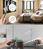 LED Lampa Stojąca Podłogowa Do Salonu 20+7W Półokrągły kształt 175CM chrom srebrny